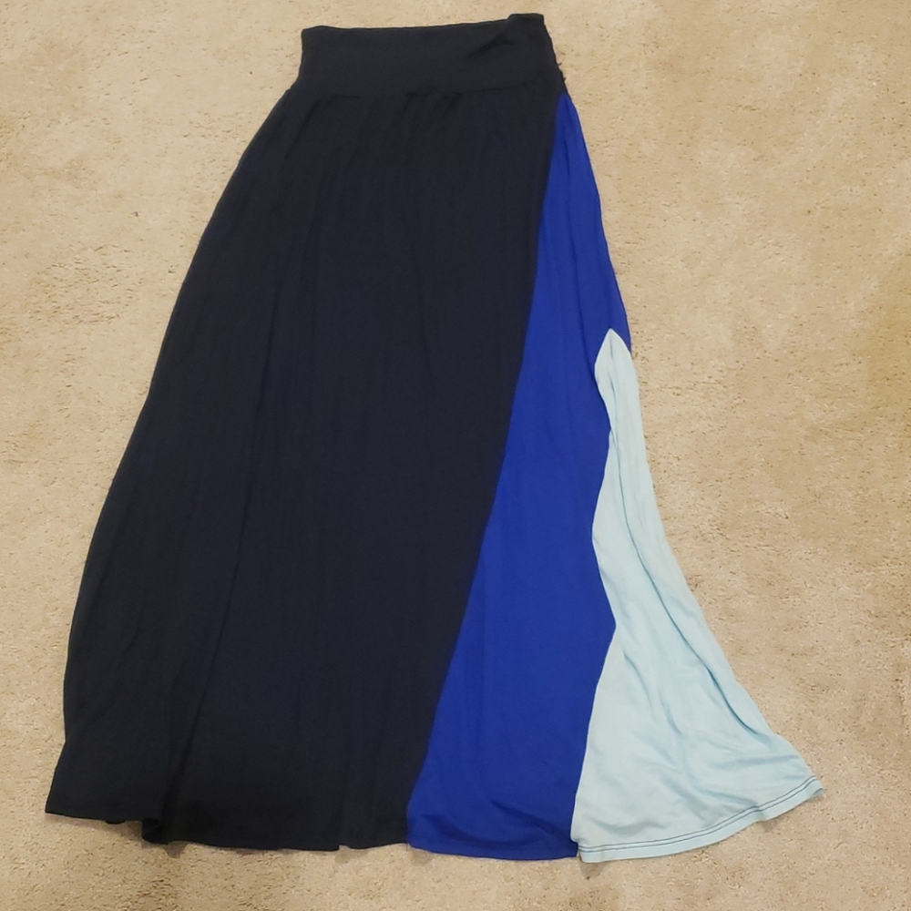 Blue maxi skirt